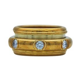 Piaget 18K Yellow Gold Diamond Spinner Ring