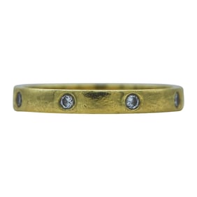 Ofiesh 18K Yellow Gold Flush-Set Diamond Band Ring