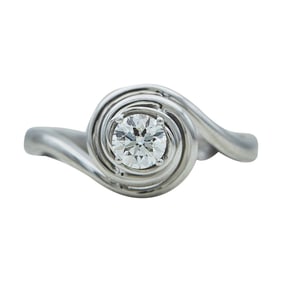 Damiani Platinum Diamond 0.30 carat Engagement Ring