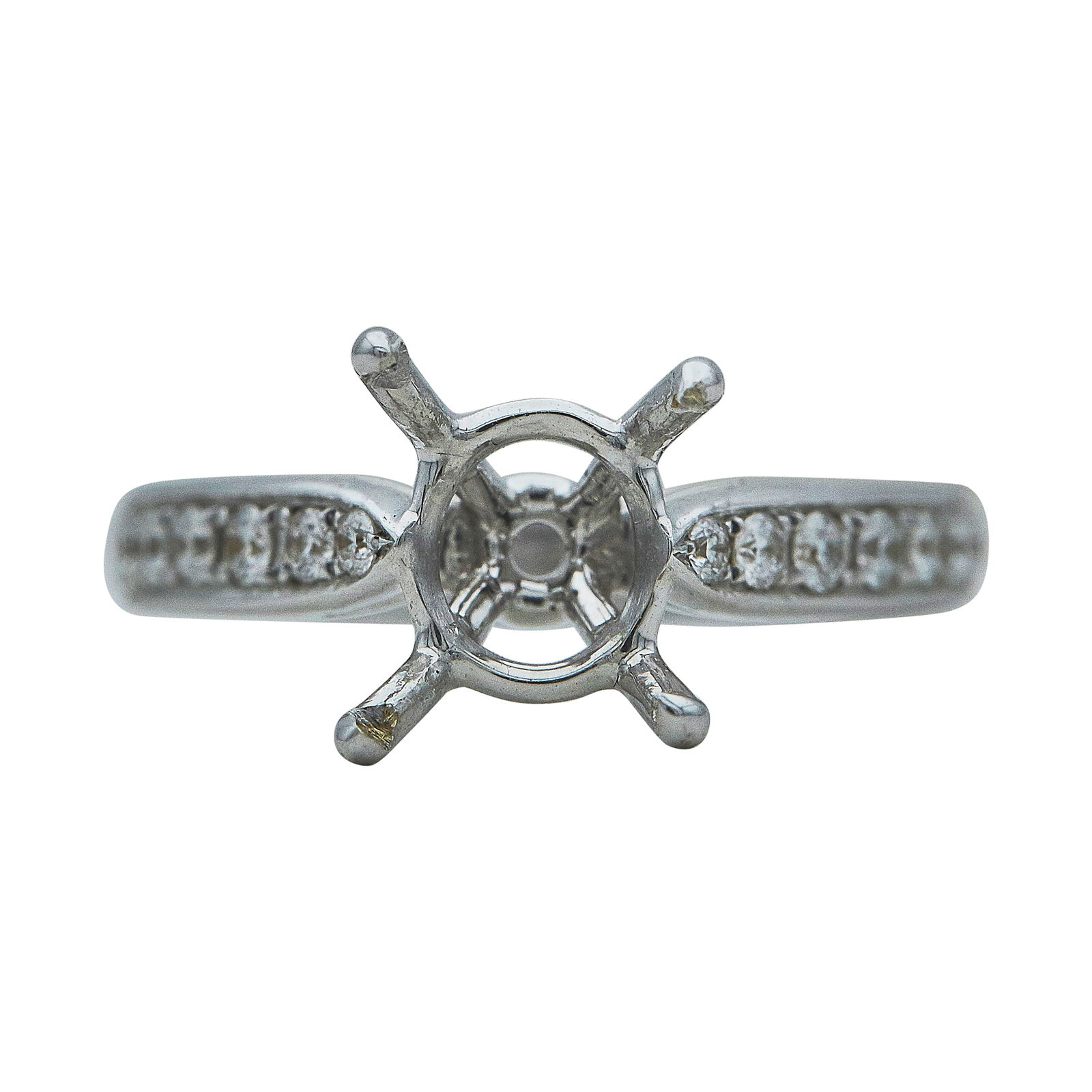 18K White Gold Diamond Engagement Ring Setting (1 of 3)