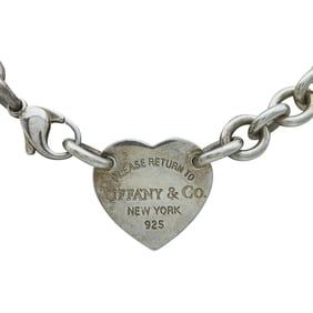 Tiffany & Co. Return To Tiffany Sterling Silver Heart Tag Necklace