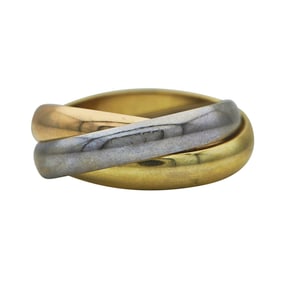 Cartier Trinity 18K Tri-Color Gold Band Ring