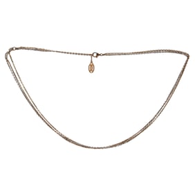 Cartier Trinity 18K Tri-Color Gold 3 Strand Chain Necklace
