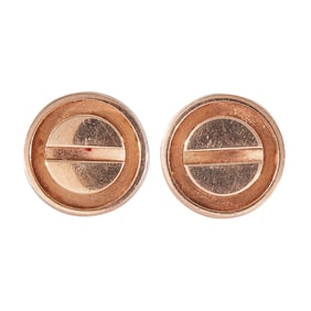 Cartier Love 18K Yellow Gold Stud Earrings