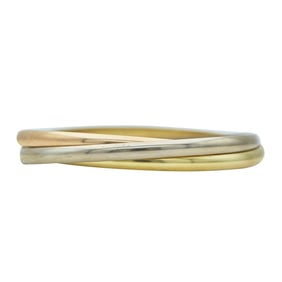 Cartier Trinity 18K Tri-Color Gold Bangle Bracelet