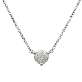Lightbox 14K White Gold Lab-Grown Diamond 0.45 carat Solitaire Pendant Necklace