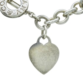 Tiffany & Co. Engravable Heart Tag Sterling Silver Toggle Necklace