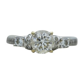 18K White Gold 0.90 carat Diamond Engagement Ring