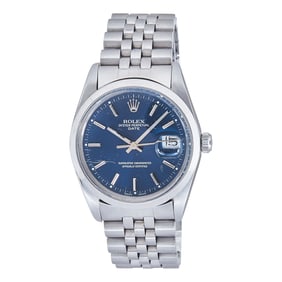 Rolex Date Stainless Steel Watch Ref. 15000, circa  1987