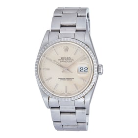 Rolex Datejust Stainless Steel Watch Ref. 16220,  1990