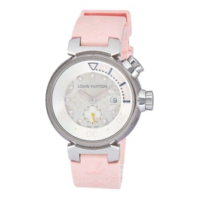 Louis Vuitton Tambour Stainless Steel Watch Ref. Q131M, circa 2018