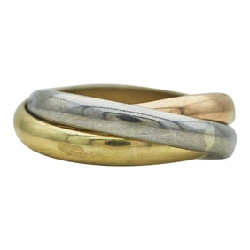 French 18K Tri-Color Gold Ring
