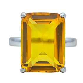 Tiffany & Co. Sparkler Sterling Silver Citrine Ring
