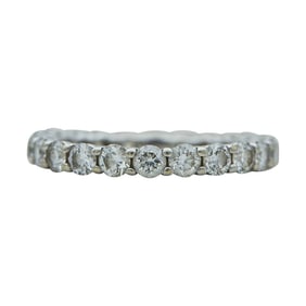 18K White Gold Diamond 1.65 ctw Shared-Prong Eternity Band Ring