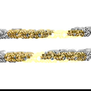 Set of 2 14K Yellow Gold Diamond X Hinged Bangle Bracelets: METAL: 14K Yellow Gold; APPROXIMATE TOTAL DIAMOND WEIGHT: 2 ctw; TESTED: 14K Yellow Gold; CONDITION: Pre-owned, Good; ITEM WEIGHT (GRAMS): 64.4 g; MEASUREMENTS: Fits approx. 7 inch wirst
