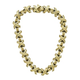 Tiffany & Co. 18K Yellow Gold X Link Bracelet