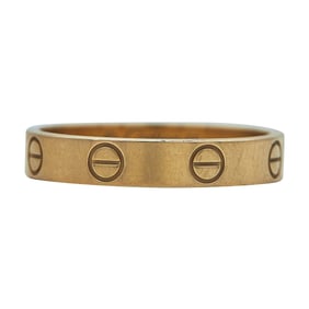 Cartier Love 18K Rose Gold Band Ring