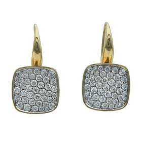 Vhernier 18K Yellow Gold Pavé-Set Diamond Drop Earrings