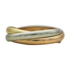 Cartier Trinity 18K Tri-Color Gold Band Ring