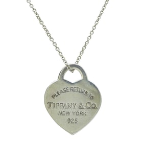 Tiffany & Co. Return To Tiffany Sterling Silver Heart Tag Pendant Necklace