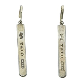 Tiffany & Co. 1837 Sterling Silver Drop Earrings