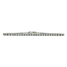 18K White Gold Diamond approx. 2.75 ctw Tennis Bracelet