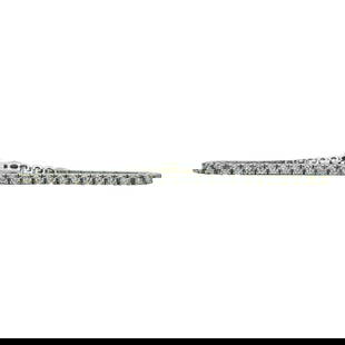 18K White Gold Diamond approx. 2.75 ctw Tennis Bracelet: METAL: 18K White Gold; APPROXIMATE TOTAL DIAMOND WEIGHT: 2.75 ctw; STAMPED: 18K, 2.5; CONDITION: Pre-owned, Very Good; ITEM WEIGHT (GRAMS): 14.74 g; MEASUREMENTS: Bracelet length 7 1/4 inches