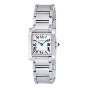 Cartier Tank Francaise Stainless Steel Watch Ref. W51008Q3 / 2384, circa  2000