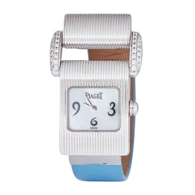 Piaget Protocol 18K White Gold Diamond Watch Ref. 5222, circa  2000