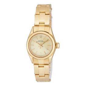 Rolex Oyster Perpetual 18K Yellow Gold Watch Ref. 6619,  1973