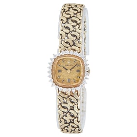 Rolex Cocktail Watch 14K Yellow Gold Diamond Watch Ref. 8161, circa  1950