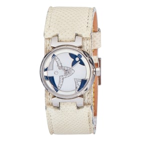 Louis Vuitton Tambour 18K White Gold Watch Ref. Q12172, circa  2010