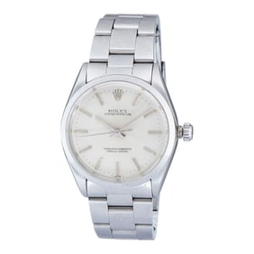 Rolex Oyster Perpetual Stainless Steel Watch Ref. 1002, circa  1981