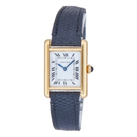 Cartier Tank 18K Yellow Gold Watch Ref. 7808, circa  1980