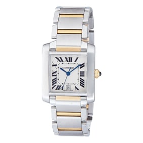 Cartier Tank Francaise 18K Yellow Gold/SS Watch Ref. W51005Q4 / 2302, circa  2000
