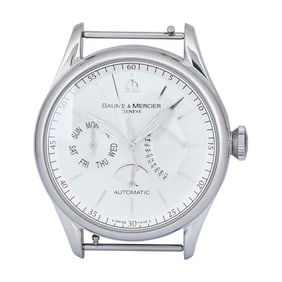 Baume & Mercier Limited Edition William Baume Stainless Steel Watch Head & Buckles Ref. 65603, circa