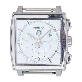 Tag Heuer Monaco Stainless Steel Watch Head & Buckles Ref. CW2119, circa  2010