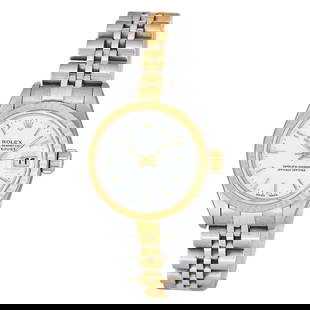 Rolex Datejust 18K Yellow Gold and Stainless Steel Watch Ref. 79173,  2001: BRAND: Rolex; STYLE: Datejust; REF. #: 79173; CONDITION: Pre-owned, Very Good; YEAR: 2001; ADDITIONAL COMMENTS: P serial, Scratches on hands, Previously polished, Light scratches throughout case and b