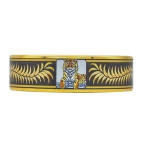 Hermès Tiger Royal Base Metal and Enamel  Bangle Bracelet