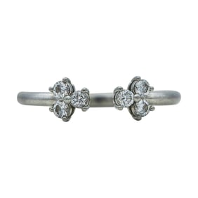 Tiffany & Co. Aria Platinum Diamond Open Ring