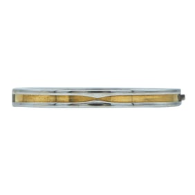 Bvlgari Bulgari B.zero1 18K Yellow Gold and Stainless Steel Bangle Bracelet