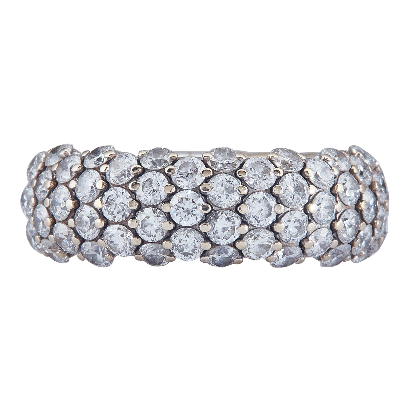 Zydo 18K White Gold Diamond Flexible Stretch Band Ring (1 of 4)