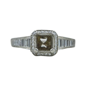Tacori Platinum Diamond Engagement Ring Setting