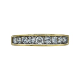 14K Yellow Gold Channel-Set Diamond 0.50 ctw Band Ring