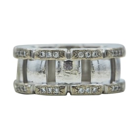 Patek Philippe 18K White Gold Diamond Band Ring