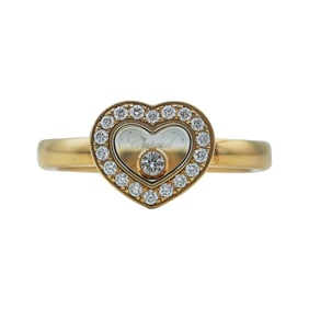 Chopard Happy Hearts 18K Rose Gold Floating Diamond Ring