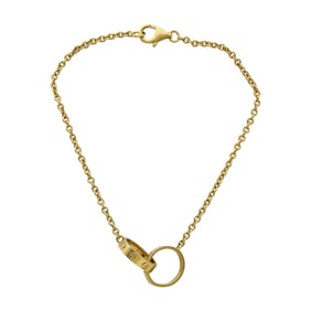 Cartier Love 18K Yellow Gold Bracelet on Chain