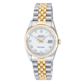 Rolex DateJust 36 18K Yellow Gold and Stainless Steel Watch Ref. 16233, circa 1995