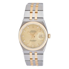 Rolex Oyster Quartz Datejust 18K Yellow Gold and Stainless Steel Watch Ref. 17013, 1995
