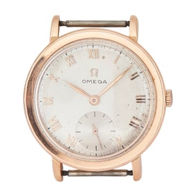 Omega 18K Rose Gold Watch Head Ref. 10778609, circa 1944